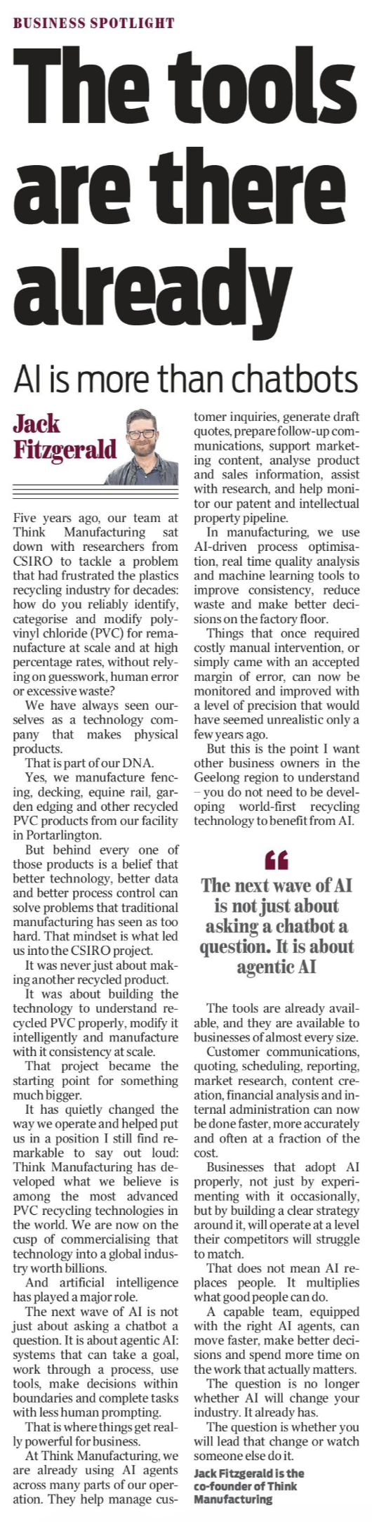 Jack Fitzgerald Opinion Piece - 6 May 2026