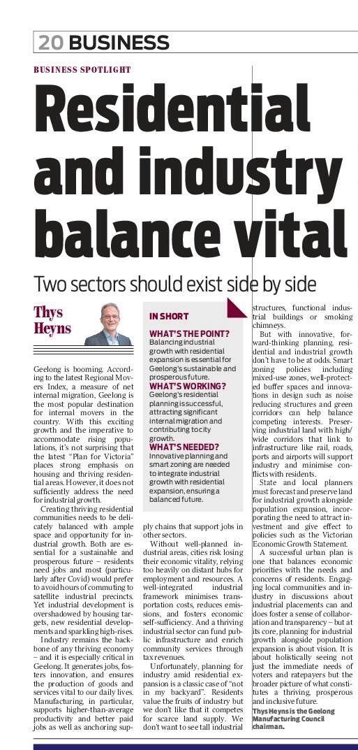 Residential And Industry Balance Vital - Thys Heyns - 13 Nov 2025